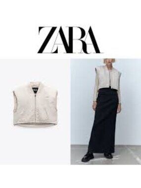 Zara Water-Repellent Satin Sheen Vest